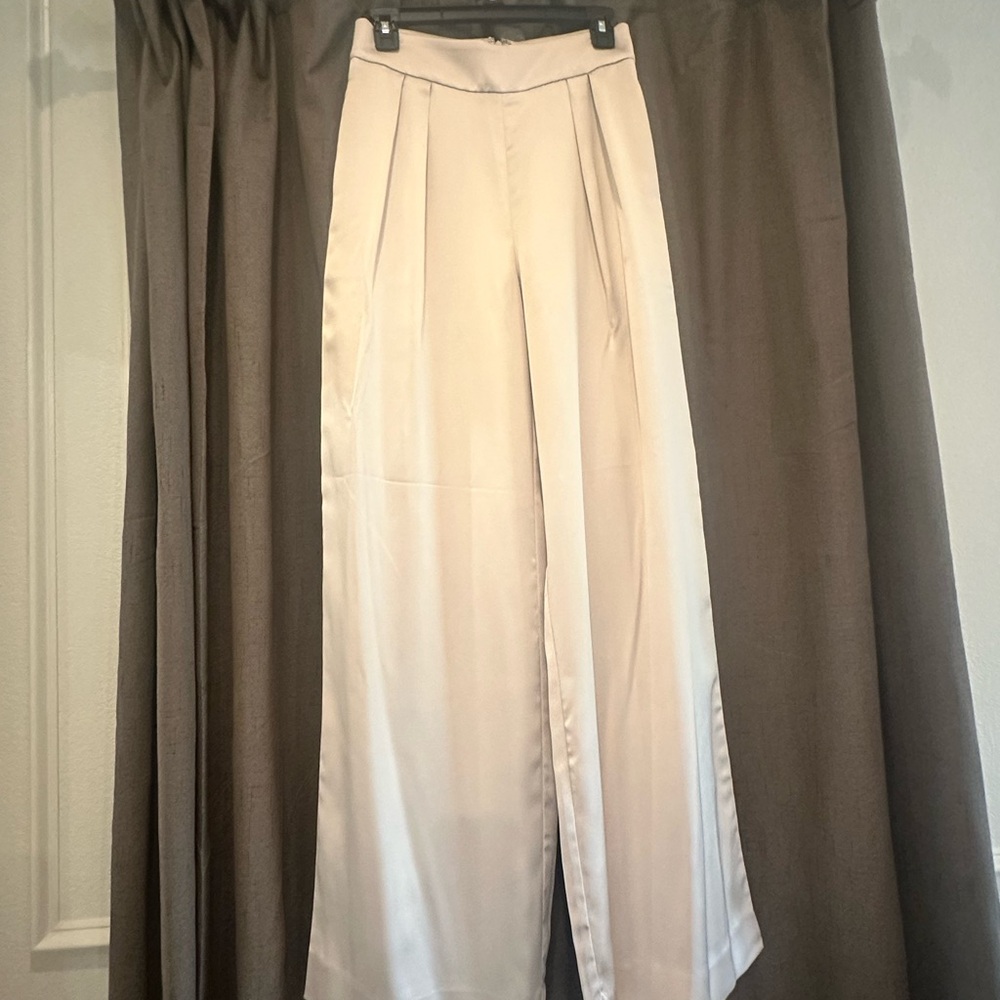 Banana Republic Cream Wide Leg Pants
